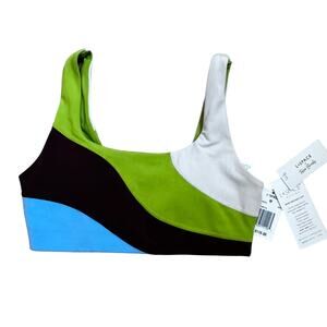 L Space‎ x Tessa Brooks|Revolve|New Heights Top|Beige/Green/Brown|NWT|SZ M